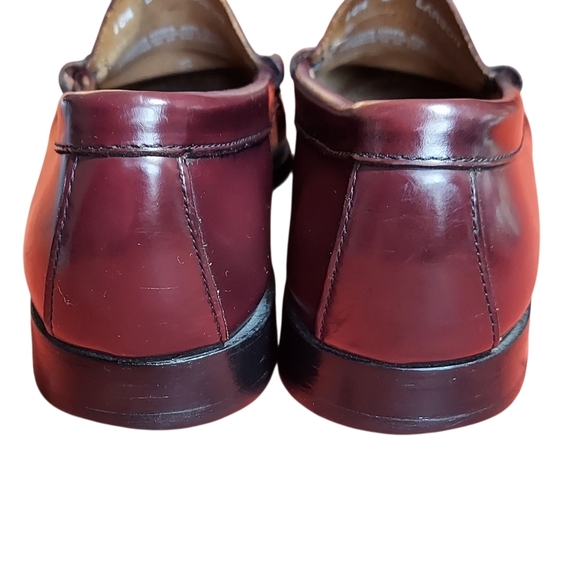 G.H. Bass & Co Weejuns Burgundy Red Larson Leather Penny Loafers Men's - Picture 8 of 16